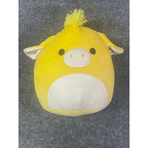 Squishmallow 11" Gavny Donkey yellow 2023 easter plush yellow Pre-owned - Picture 3 of 16